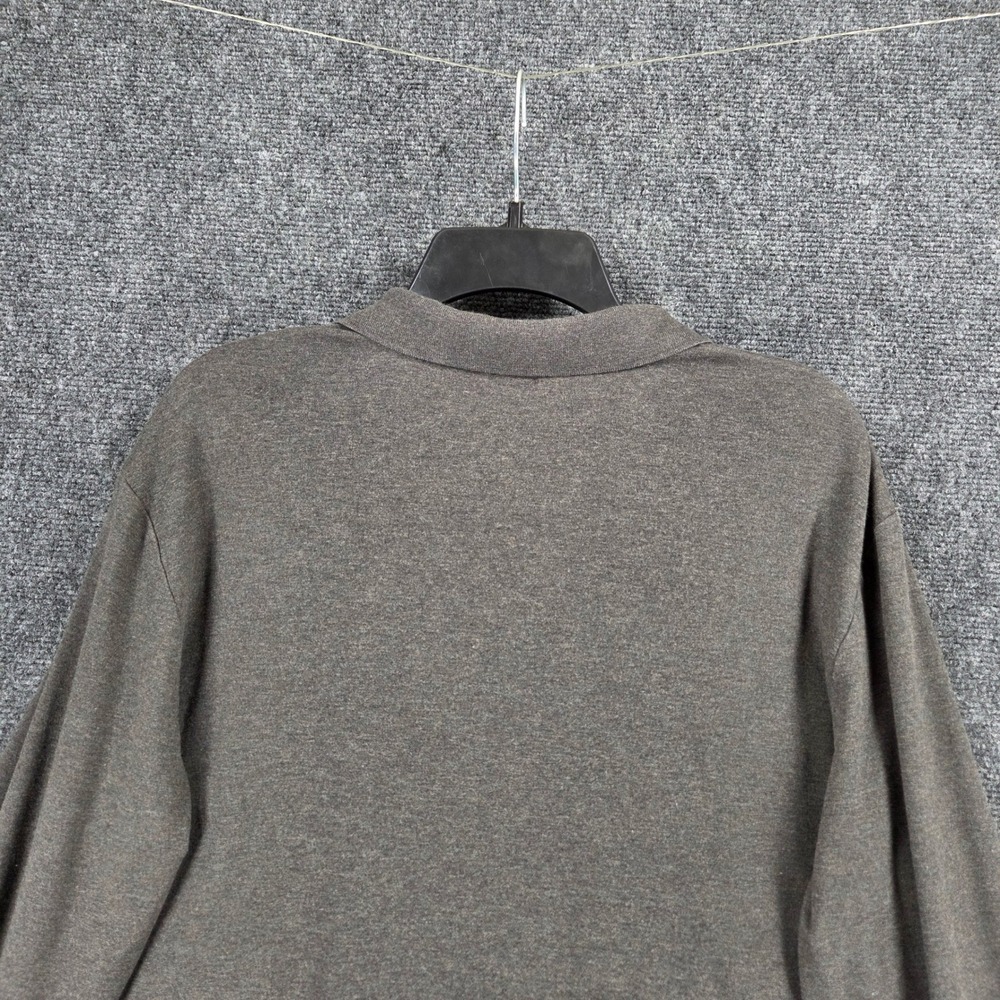 Polo Ralph Lauren Pima Cotton Polo Long Sleeve Shirt Men's Large Gray Cotton - Picture 11 of 11